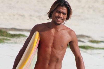 Oboy is an experienced surfer from Lombok full of motivation, charisma and energy